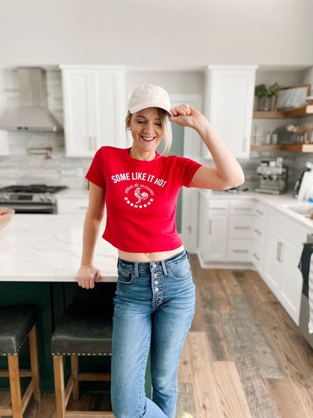 Some like it hot 🥵 
Love this Sriracha tee from Target. Perfect color and message just in time for Valentine’s Day ❤️

#LTKunder50 #LTKstyletip #LTKSeasonal