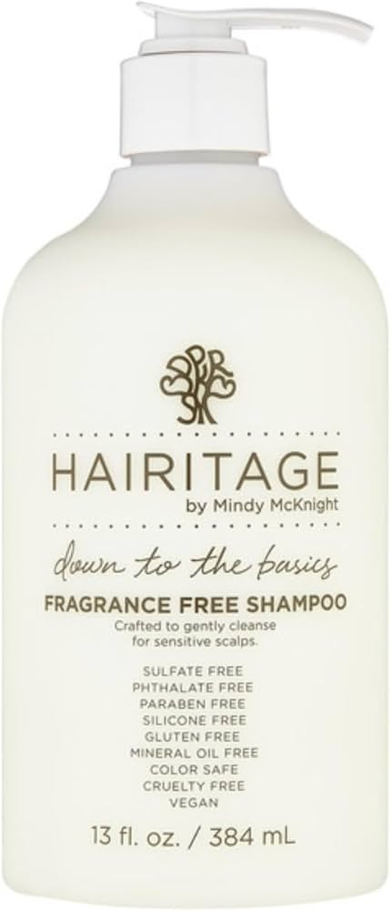 Hairitage Down to the Basics Fragrance-free Shampoo For Sensitive Scalps, 13 Fl Oz | Amazon (US)