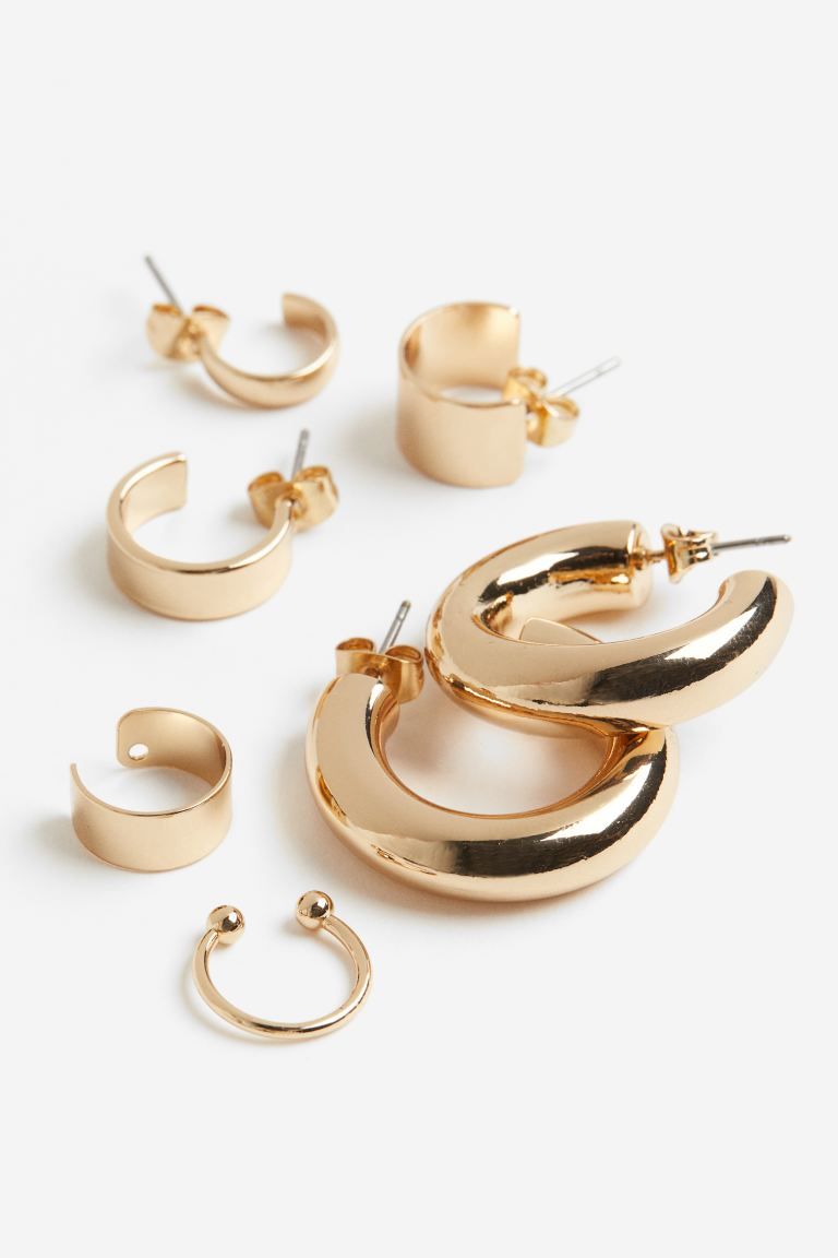Hoop Earrings and Ear Cuffs - Gold-colored - Ladies | H&M US | H&M (US + CA)