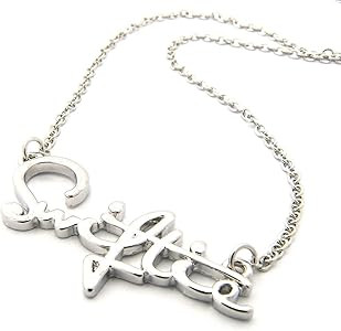 Crescendo SJ New Celebrity Fans 'Swiftie' Pendant 2mm/18 Link Chain Fashion Necklace XC479R | Amazon (US)
