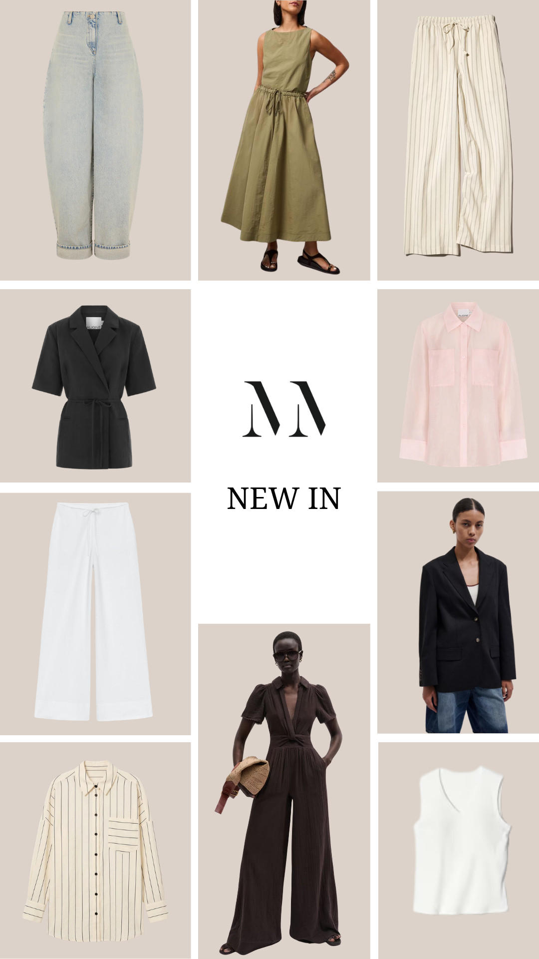 Current New In Favourites 

ew in, neutral tones, capsule wardrobe, spring summer edit, minimalist style, wardrobe essentials, wide leg trousers, relaxed denim, linen blend, tailored blazer, striped shirt, easy jumpsuit, everyday outfits, work to weekend, chic basics, monochrome look, elevated casual, try on haul 
 

 