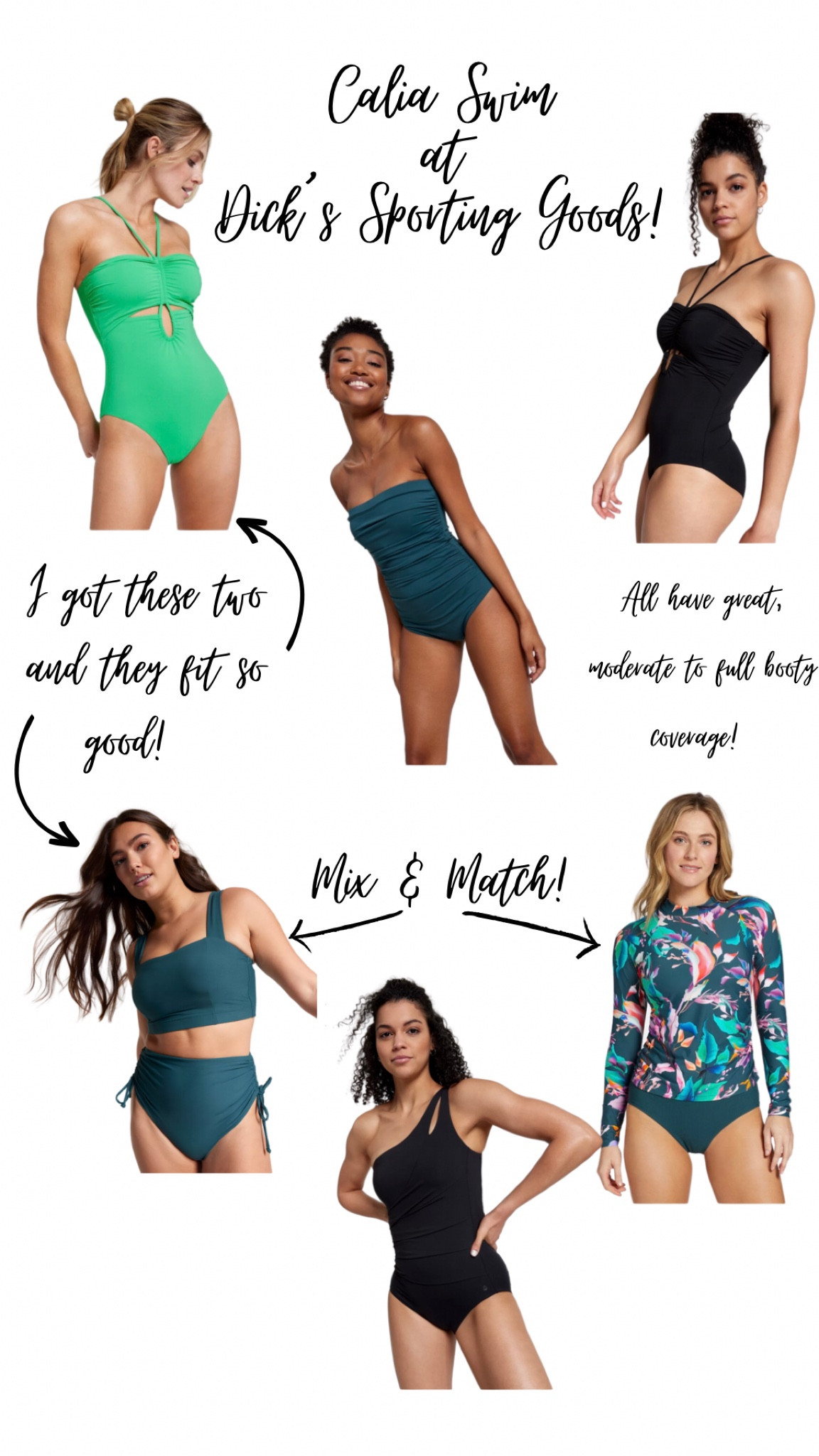 These Calia swimsuits from Dick’s Sporting Goods are amazing! They have so many mix & match styles, great booty coverage & beautiful patterns & colors!

Mom style // swimsuit season // bathing suit // spring break // summer // pool style // beach style 

#LTKunder50 #LTKSeasonal #LTKswim
