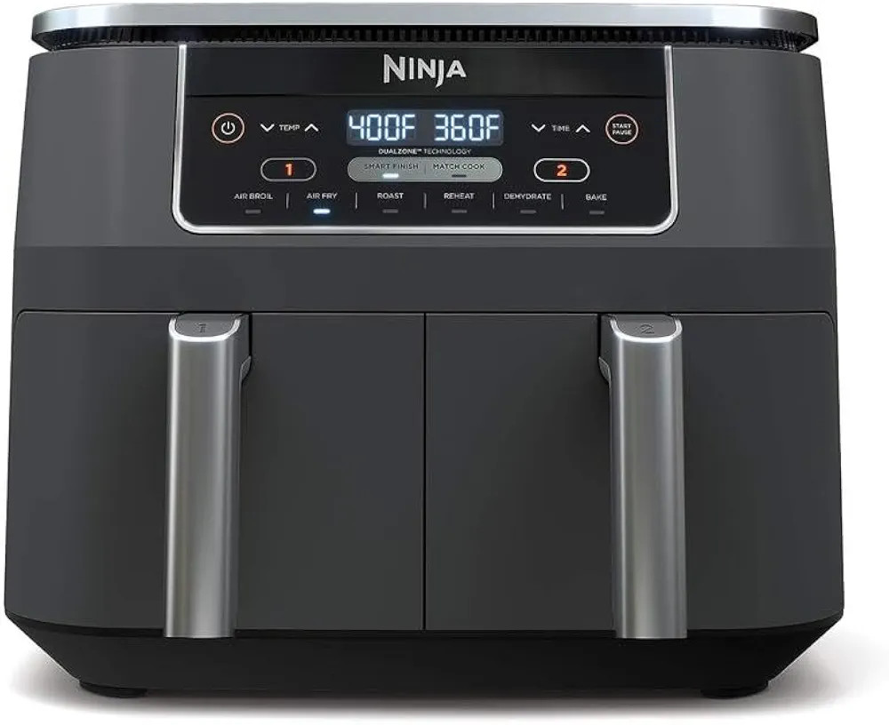 Ninja DZ201 Foodi 8 Quart 6-in-1 DualZone 2-Basket Air Fryer with 2 Independent Frying Baskets, M... | Amazon (US)