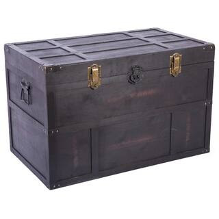 31 in. x 18 in. x 20 in. Wooden Old Cedar Style Large Chest | The Home Depot
