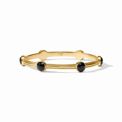 Essex Stone Bangle - Obsidian Black / Large | Julie Vos