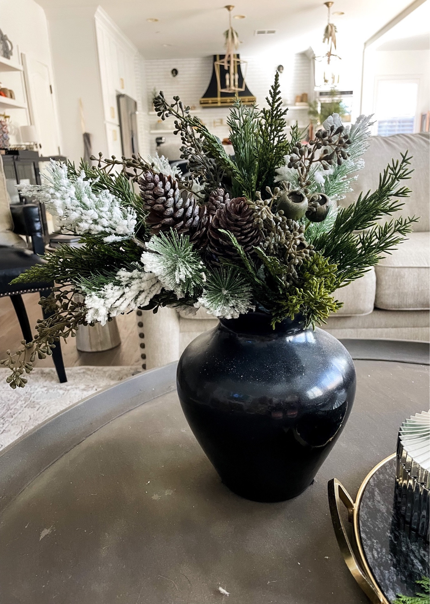 Winter arrangement 

Winter coffee table 
Holiday decor
Living room
Christmas decor
Christmas stems
Holiday home 

#LTKhome #LTKSeasonal #LTKHoliday