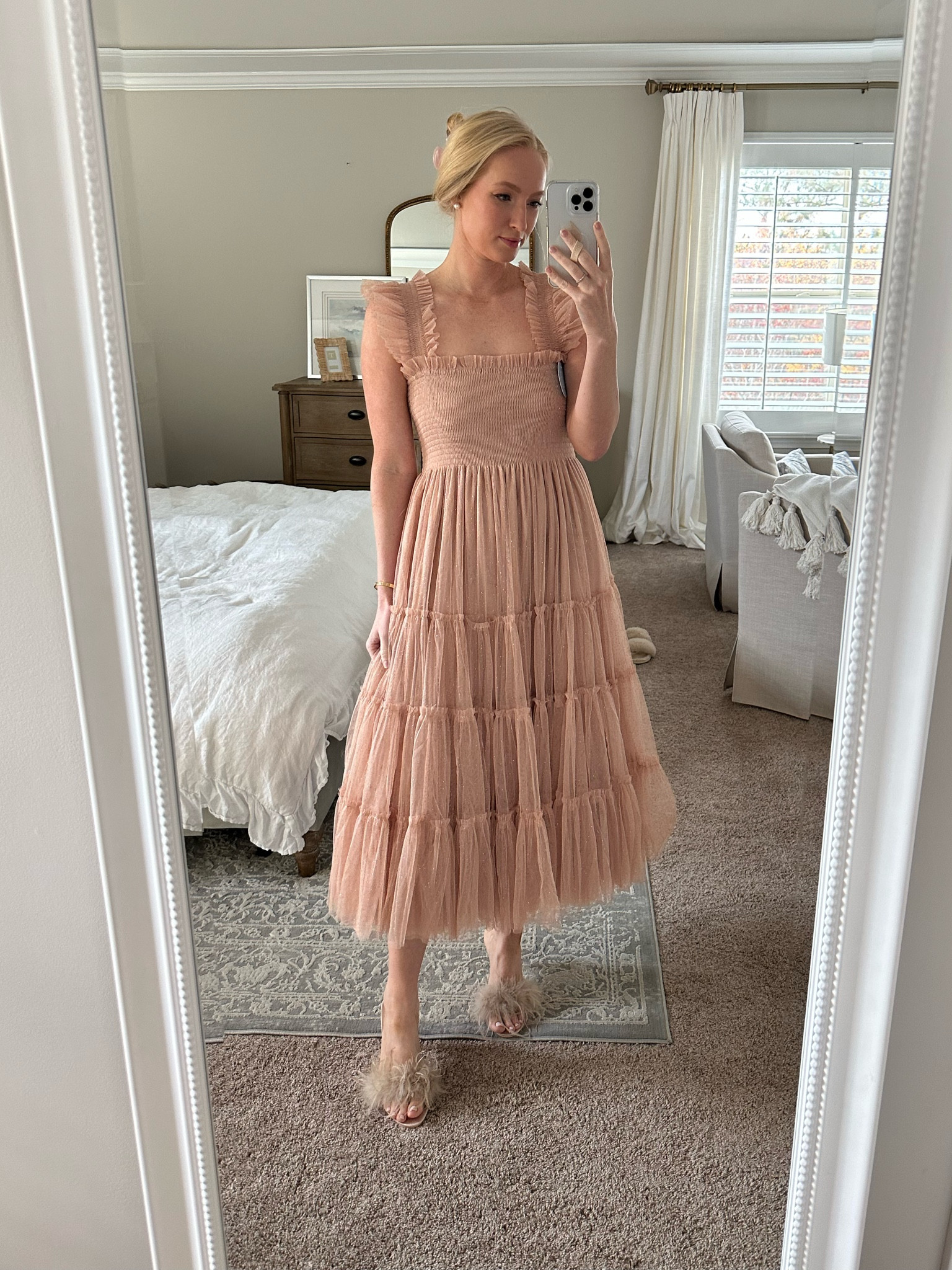 The prettiest holiday dress! This dress would work for a birthday celebration, baby shower, and even a wedding. I’m wearing a size small! It’s currently 30% off with code EVERYTHING30

#LTKCyberWeek #LTKparties #LTKsalealert