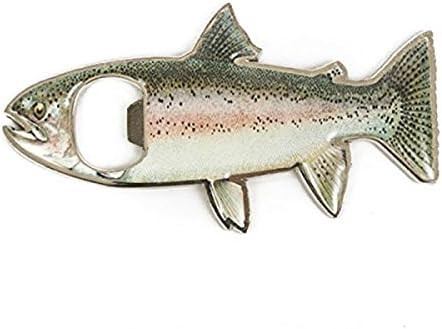 Tinksky Bottle Opener Fridge Magnet Stainless Steel Rainbow Trout Fish Shape 2 in 1 | Amazon (US)