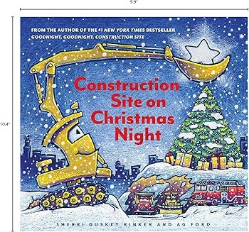 Construction Site on Christmas Night: (Christmas Book for Kids, Children's Book, Holiday Picture ... | Amazon (US)