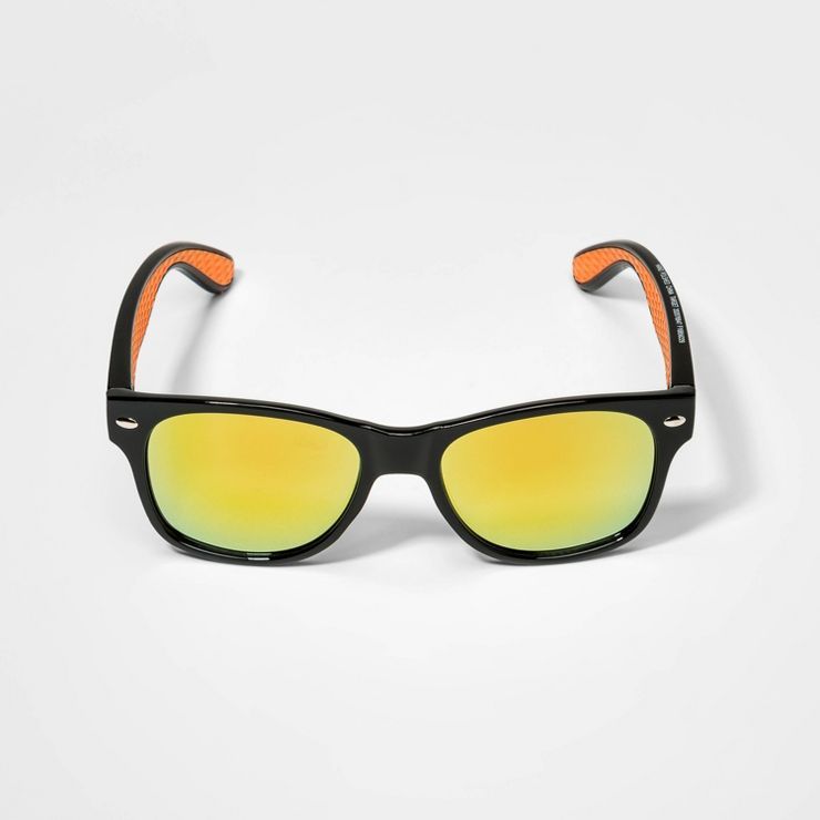 Kids' Wayfair Surfer Shade Sunglasses - Cat & Jack™ Black/Orange | Target