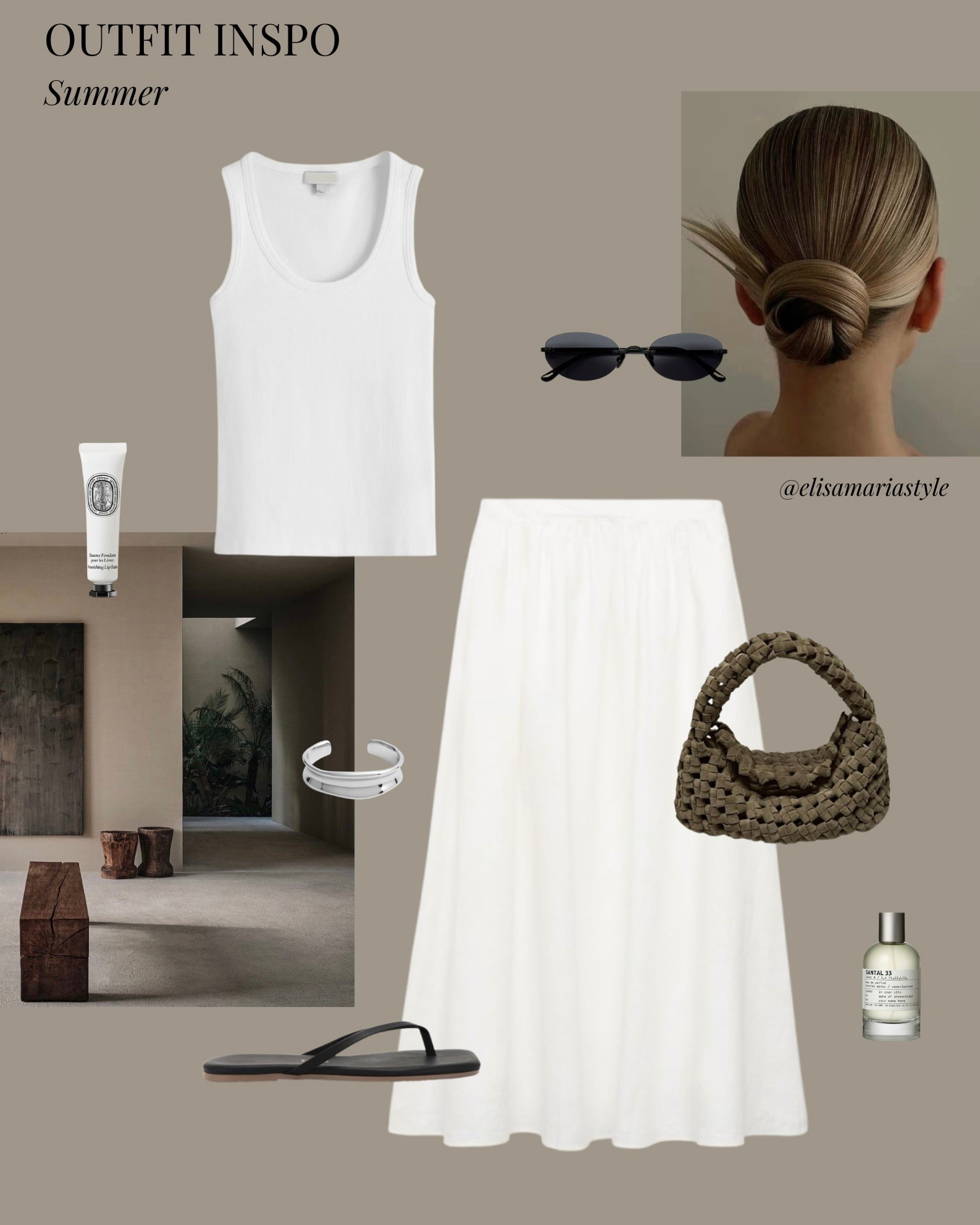 White skirt, tank top and suede bag outfit for summer 🤍 

#LTKstyletip #LTKdresses #LTKsummer