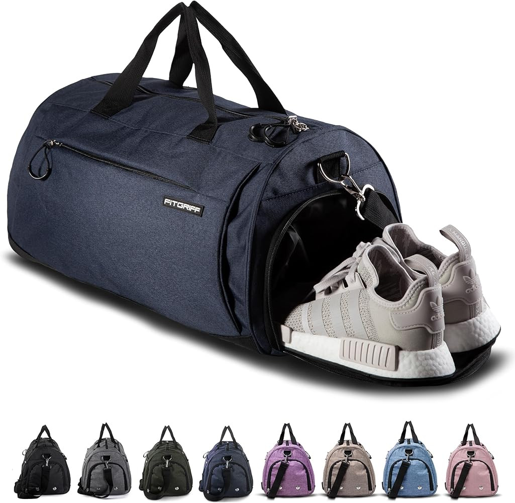 Fitgriff® Gym Bag for Men & Women with Shoe & Wet Compartment - Duffle Bag for Travel, Sports, F... | Amazon (US)