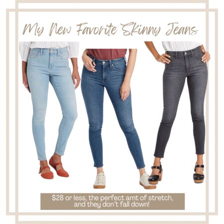 The PERFECT high rise skinny jeans and super affordable! 

#LTKunder50 #LTKSeasonal