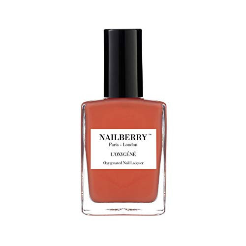 Nailberry L'Oxygéné Oxygenated Nail Lacquer | Decadence | Orange Opaque Nail Polish | UV Protected Long-Wear Nail Polish | 12-Free | Vegan | Certified Halal | Cruelty & Gluten Free | 15 ml | Amazon (US)