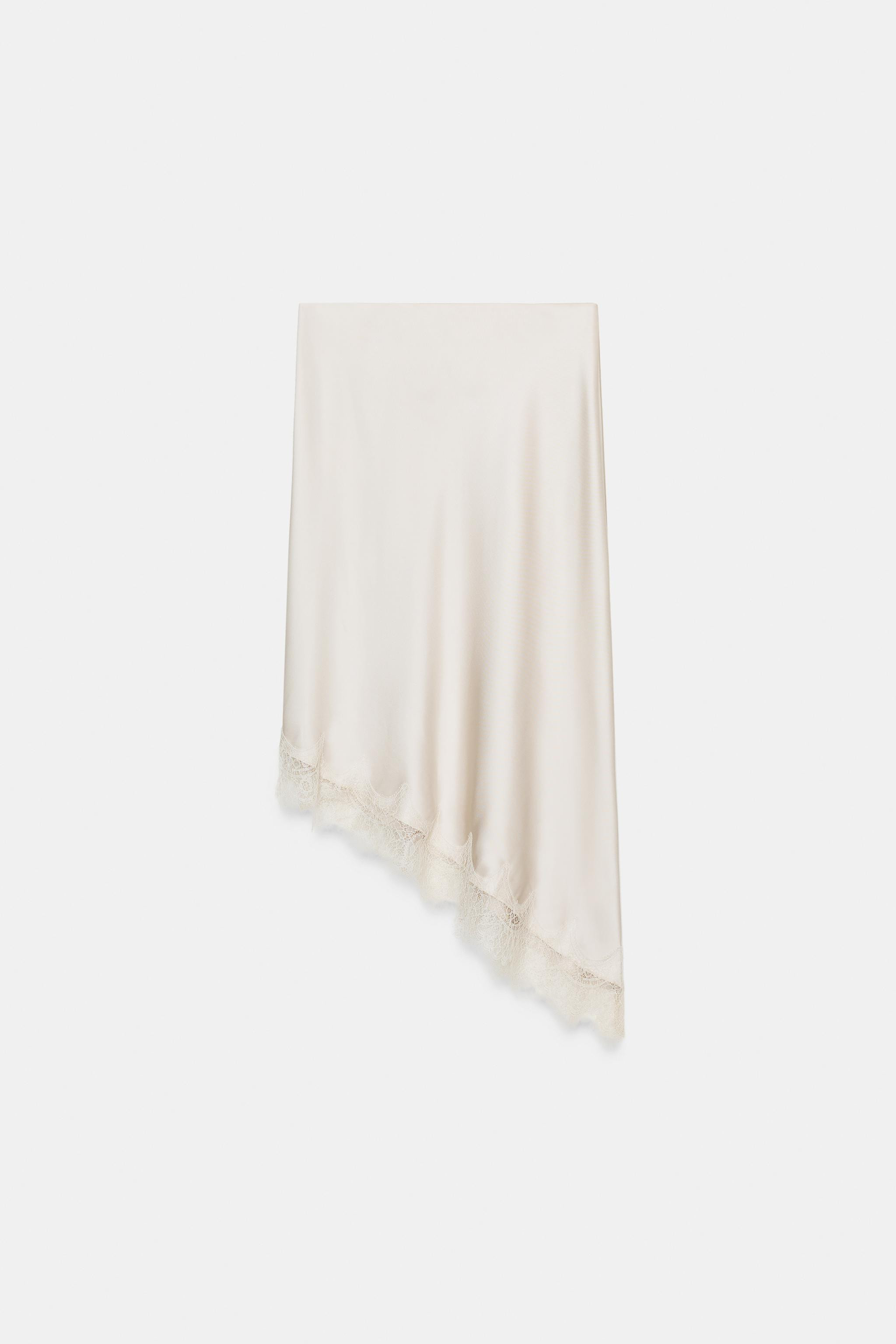 SATIN LACE SKIRT | Zara UK