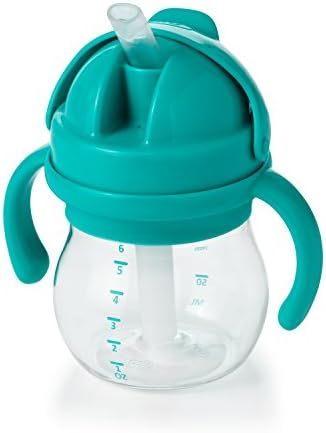 OXO Tot 6 Ounce Transitions Straw Cup with Removable Handles - Teal | Amazon (US)