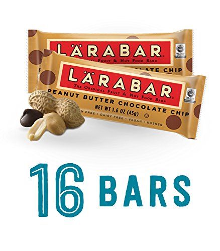 Larabar Gluten Free Snack Bars, Peanut Butter Chocolate Chip, 1.6 Ounce Bars (16 Count) | Amazon (US)