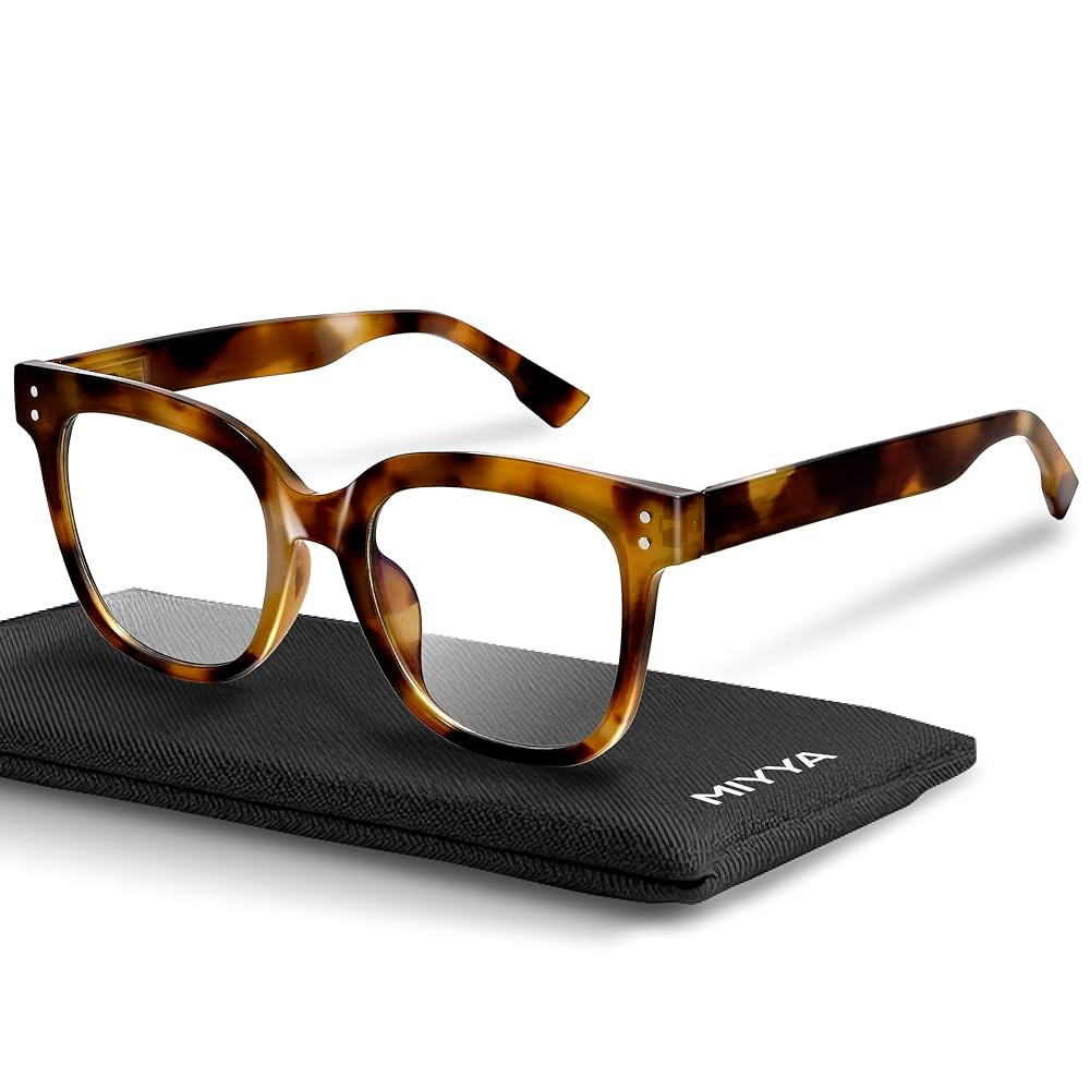 miyya Oversized Blue Light Glasses For Woman, Fashion Computer Screen Glasses, Non Prescription E... | Amazon (US)