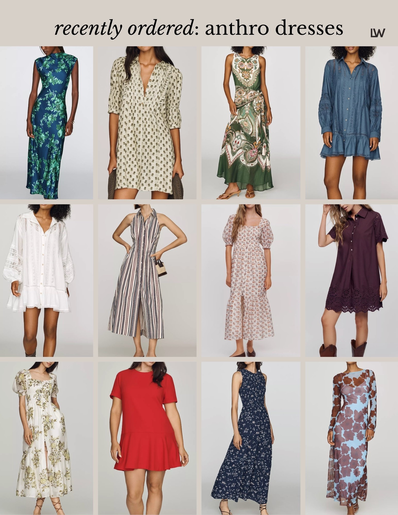New dresses I’ve ordered from Anthro!!
