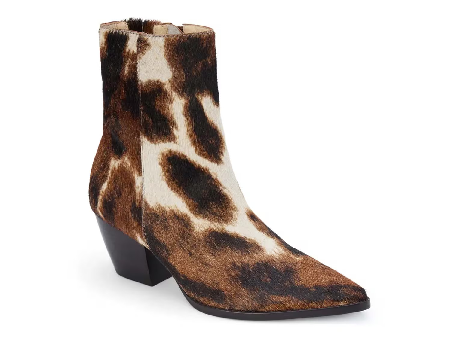 Matisse Caty Bootie | Women's | Brown/White Cow Print Calf Hair Leather | Size 8.5 | Boots | DSW