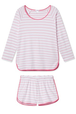Pima Long-Short Set in Rose | LAKE Pajamas