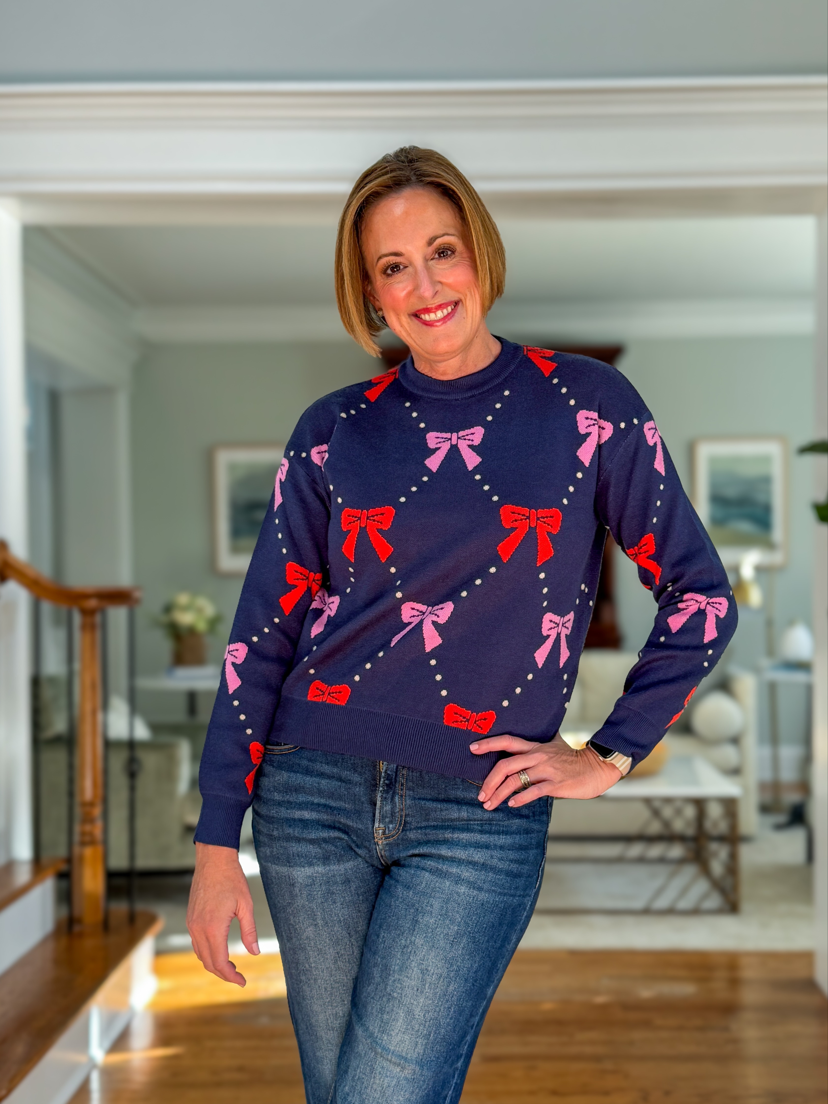 Major sale on this adorable sweater. Can be worn for holidays or throughout winter. No code needed. Only $29! 

 #LTKootd #LTKSeasonal #LTKSaleAlert