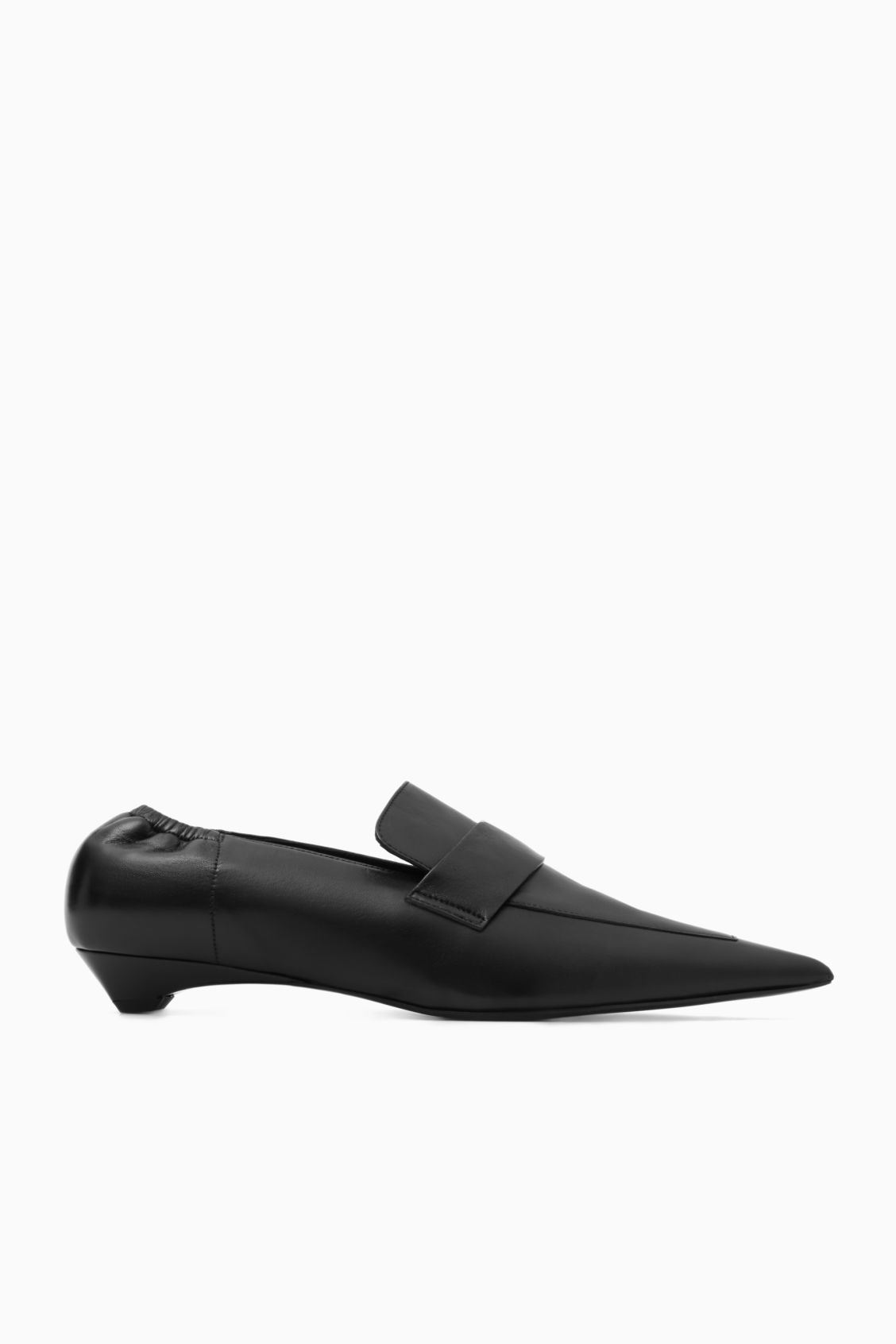 POINTED LEATHER KITTEN-HEEL LOAFERS | COS (US)