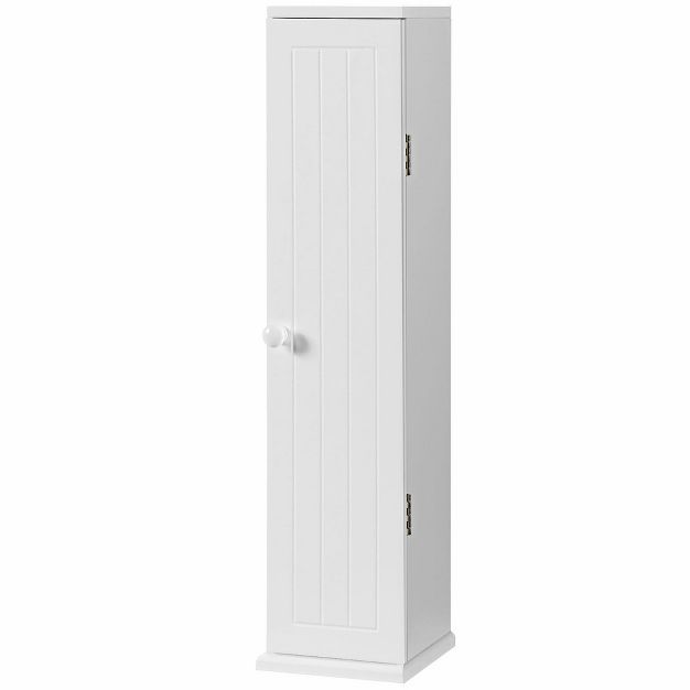 Costway Toilet Tissue Storage Tower Bathroom Storage Floor Cabinet w/ 4 Shelves | Target