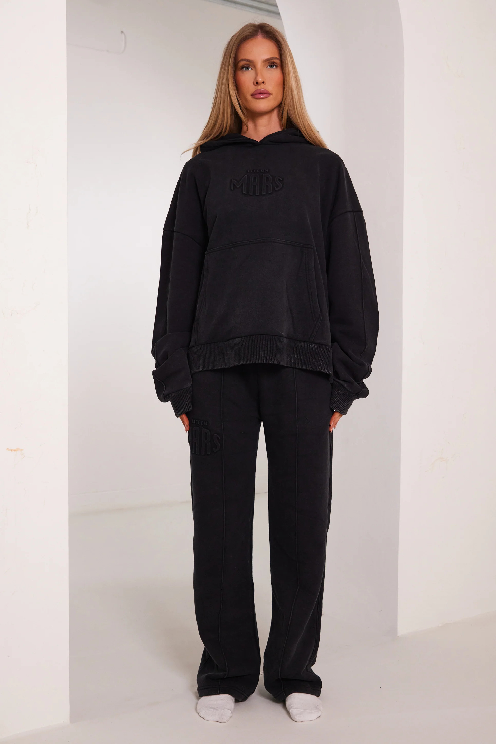 The Embossed Joggers - Charcoal | Mars The Label