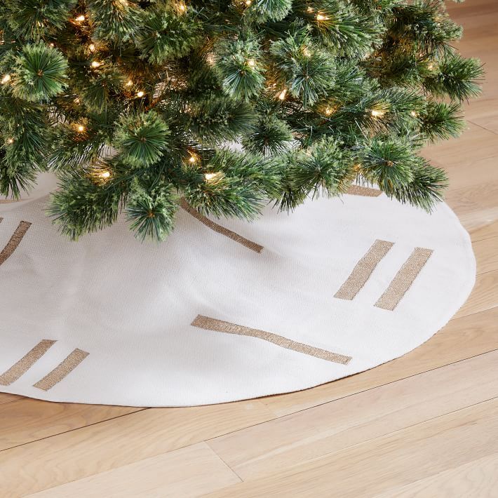 Geo Embroidered Tree Skirt | West Elm (US)