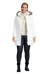 Women's Plus Size 600 Down Winter Long Coat with Hood | Lands' End (US)