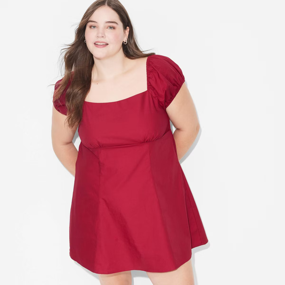 Women's Game Day Puff Short Sleeve Mini Dress - Wild Fable™ | Target