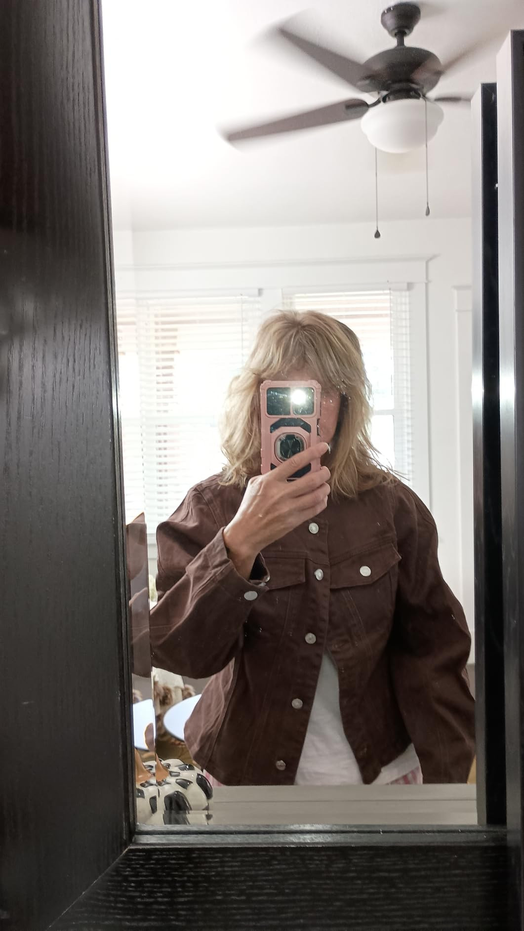 Tankaneo Womens Cropped Jean Jacket Trendy Crewneck Button Down Short Denim Jacket Y2k Slim Fit C... | Amazon (US)