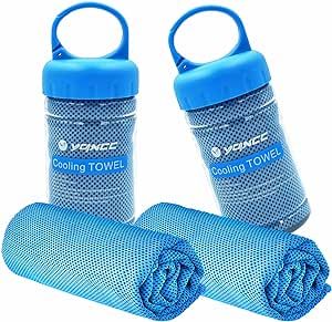 YQXCC 2 Pack Cooling Towel (47"x12") Ice Towel for Neck, Soft Breathable Chilly Towel, Microfiber... | Amazon (US)