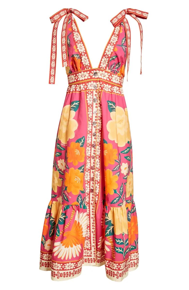 FARM Rio Flower Tapestry Midi Dress | Nordstrom | Nordstrom