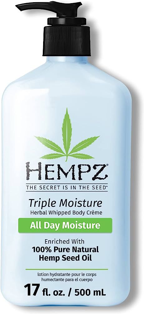 HEMPZ Triple Moisture Body Moisturizer, 17 Oz – Hydrating Lotion Rich with Minerals, Vitamin C,... | Amazon (US)