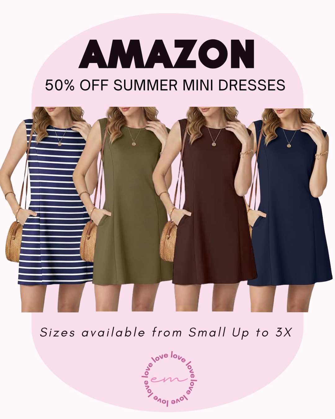 These summer mini dresses are such a cute find. They come in so many pretty colors. They look light, easy, and effortlessly cute. They're perfect for vacations, brunch, beach days, or just everyday summer plans, a good mini dress is one of those pieces you’ll wear on repeat all season long. summer dress, mini dress, casual style, fashion 

 #LTKootd #LTKSaleAlert #LTKMidsize