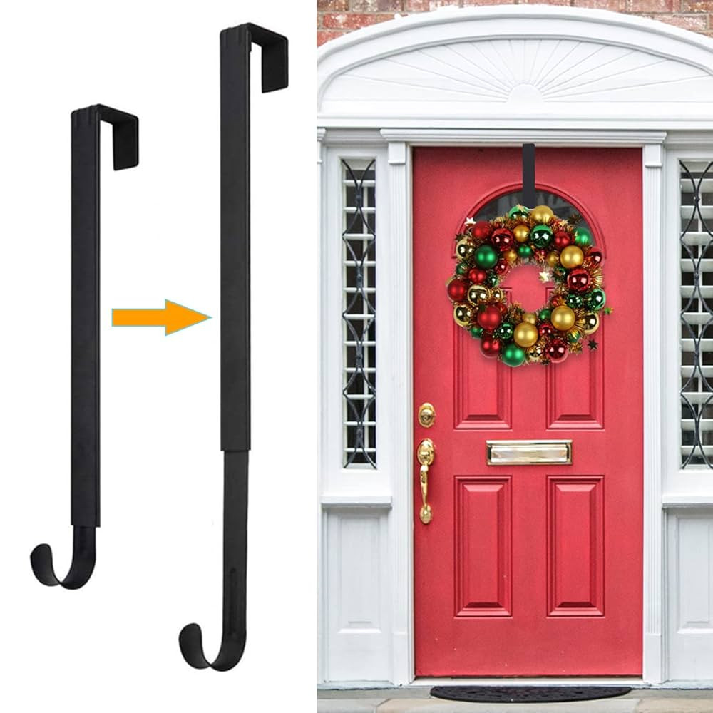 Wreath Hanger,Christmas Decorations Adjustable Wreath Hanger for Front Door Decor from 14.9-25",O... | Amazon (US)