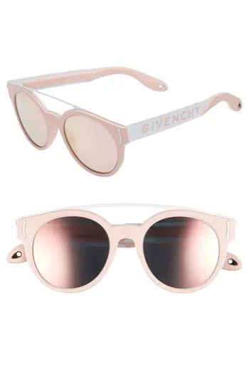 Women's Givenchy 50Mm Round Sunglasses - Pink/ Green/ Red | Nordstrom