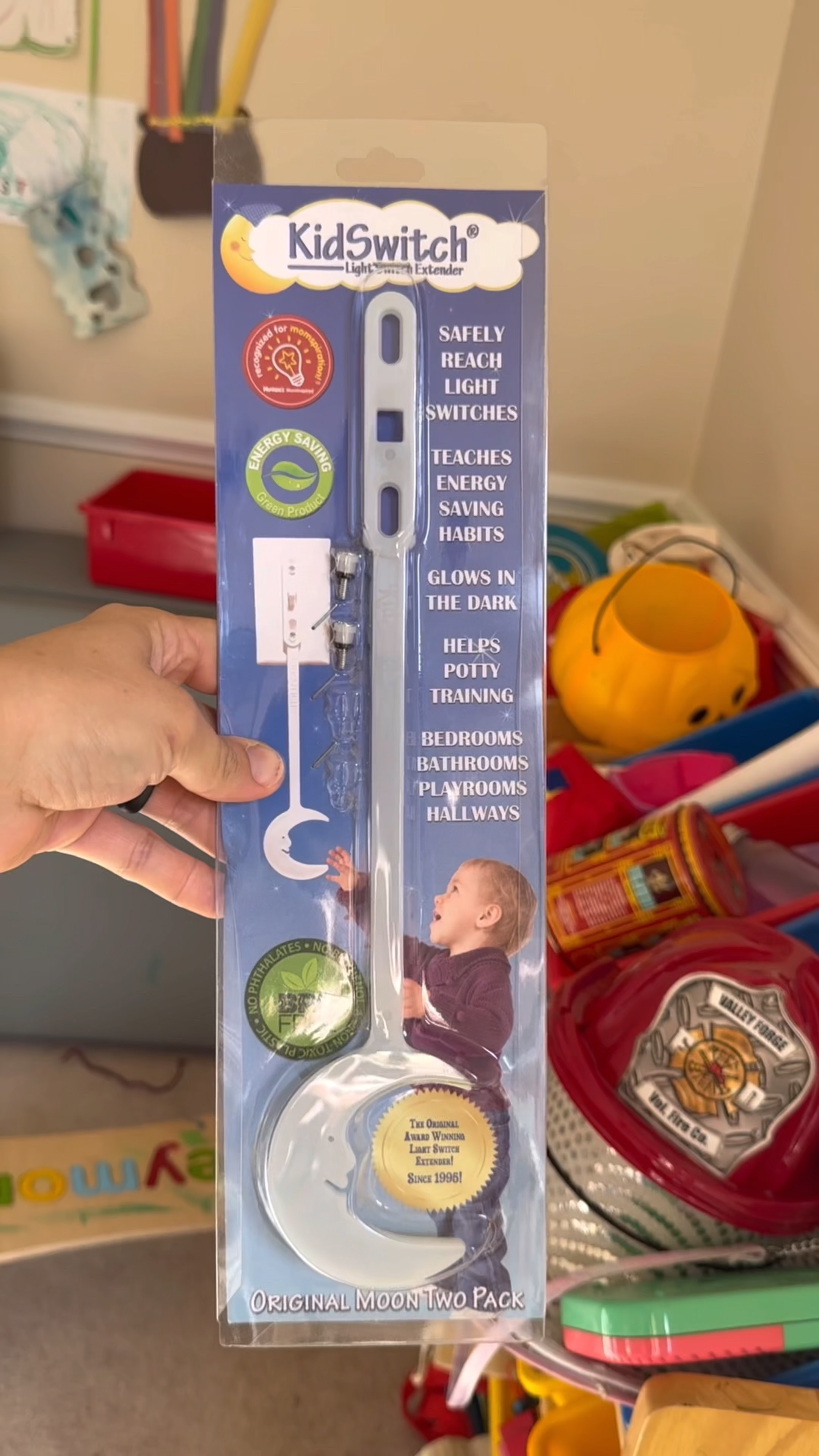 This is one of the best sellers on my Amazon storefront! Your little kids will triple their independence with this tool, which takes less than 30 seconds to install. And it glows in the dark!

Mom hack, home hacks, kids toys, family life, mom life, light switch, lighting, toy room 



#LTKKids #LTKVideo #LTKHome