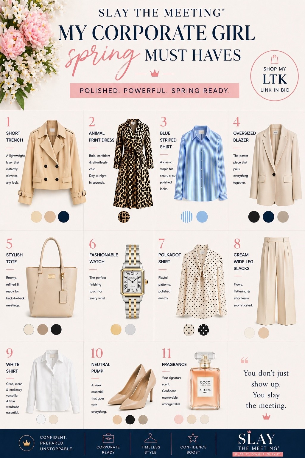 A few of my favorite spring items. Are any in your closet?

Spring Fashionn

#LTKootd #LTKSeasonal #LTKOver40