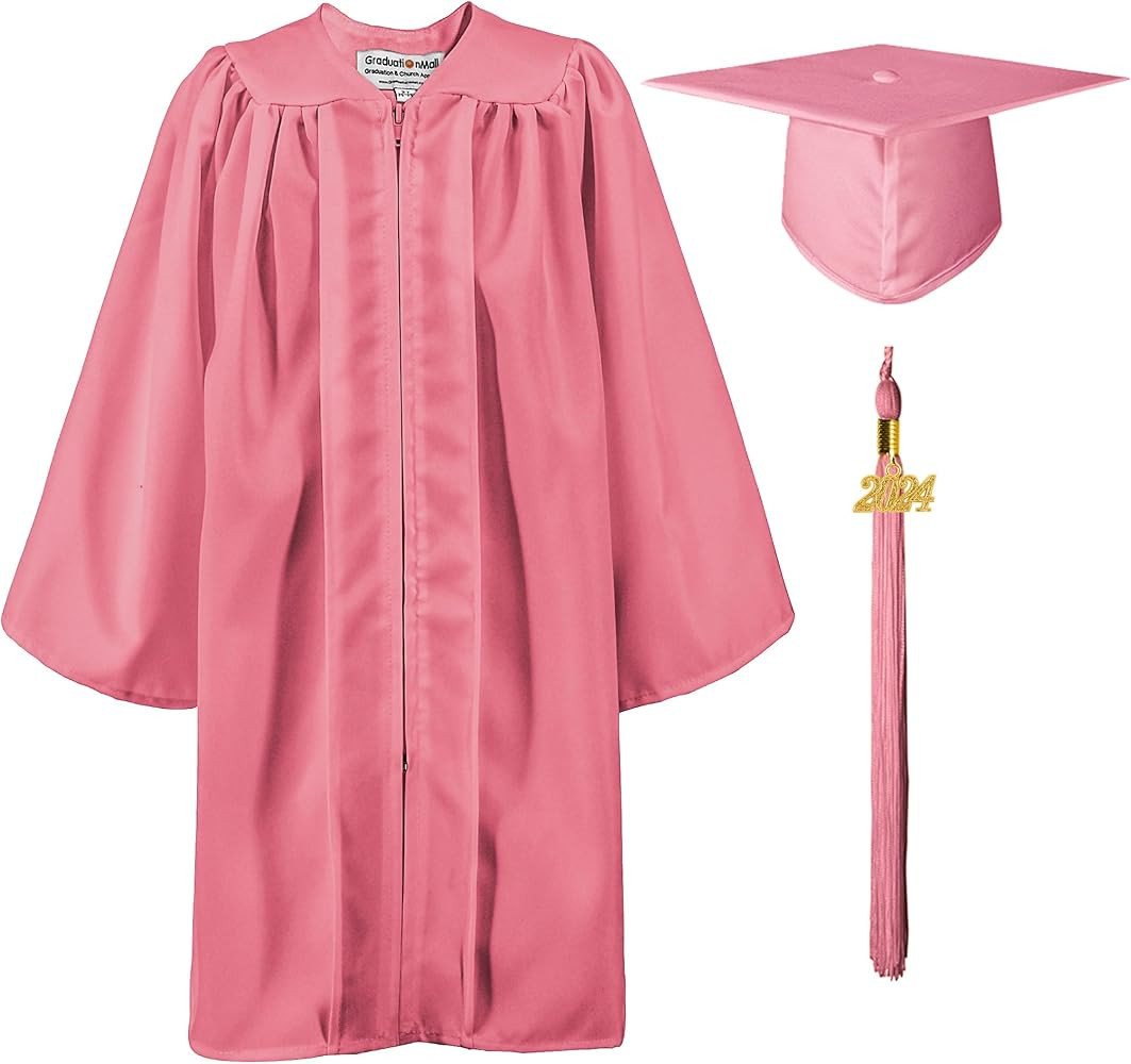 GraduationMall Matte Kindergarten Graduation Gown Cap Set with 2024 Tassel | Amazon (US)