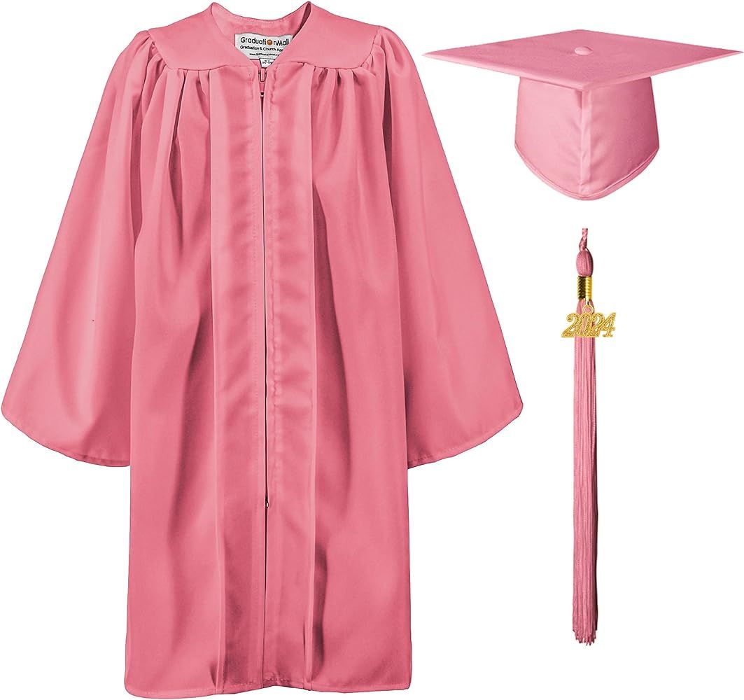 GraduationMall Matte Kindergarten Graduation Gown Cap Set with 2024 Tassel | Amazon (US)