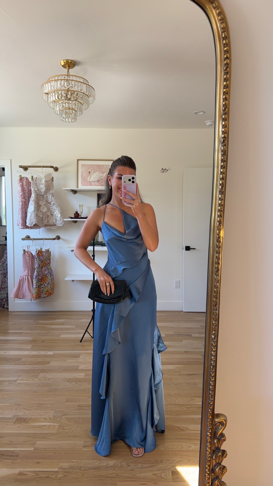 slate blue satin gown with a cowl neckline, thin straps, and a draped ruffle detail down the front amazon summer to fall formal event and wedding guest dress 💍

I’m 5’4” and wearing my usual small/2 

electric picks code: emerson20
vivrelle code: emerson20
amazon fashion, amazon dresses, amazon finds, amazon outfit ideas, amazon summer outfits, affordable fashion finds, summer wedding guest dresses, wedding guest dresses, cocktail dresses, semi-formal dresses, black tie wedding guest dresses, destination wedding guest dresses, garden party dresses, wedding guest outfit ideas

#LTKWedding #LTKSeasonal #LTKootd