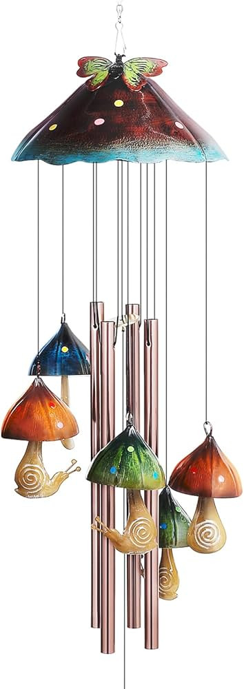Wind Chimes for Outside, Mushroom Wind Chime Garden Decor Outdoor, Yard Decorations Wind Chimes G... | Amazon (US)