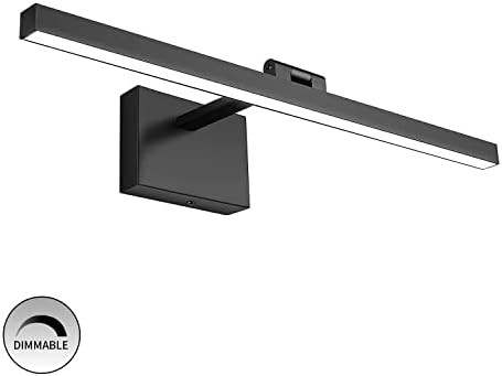 LED Picture Light Fixtures Dimmable 19.69" Inches Joosenhouse Modern Black Full Metal Artwork Dis... | Amazon (US)