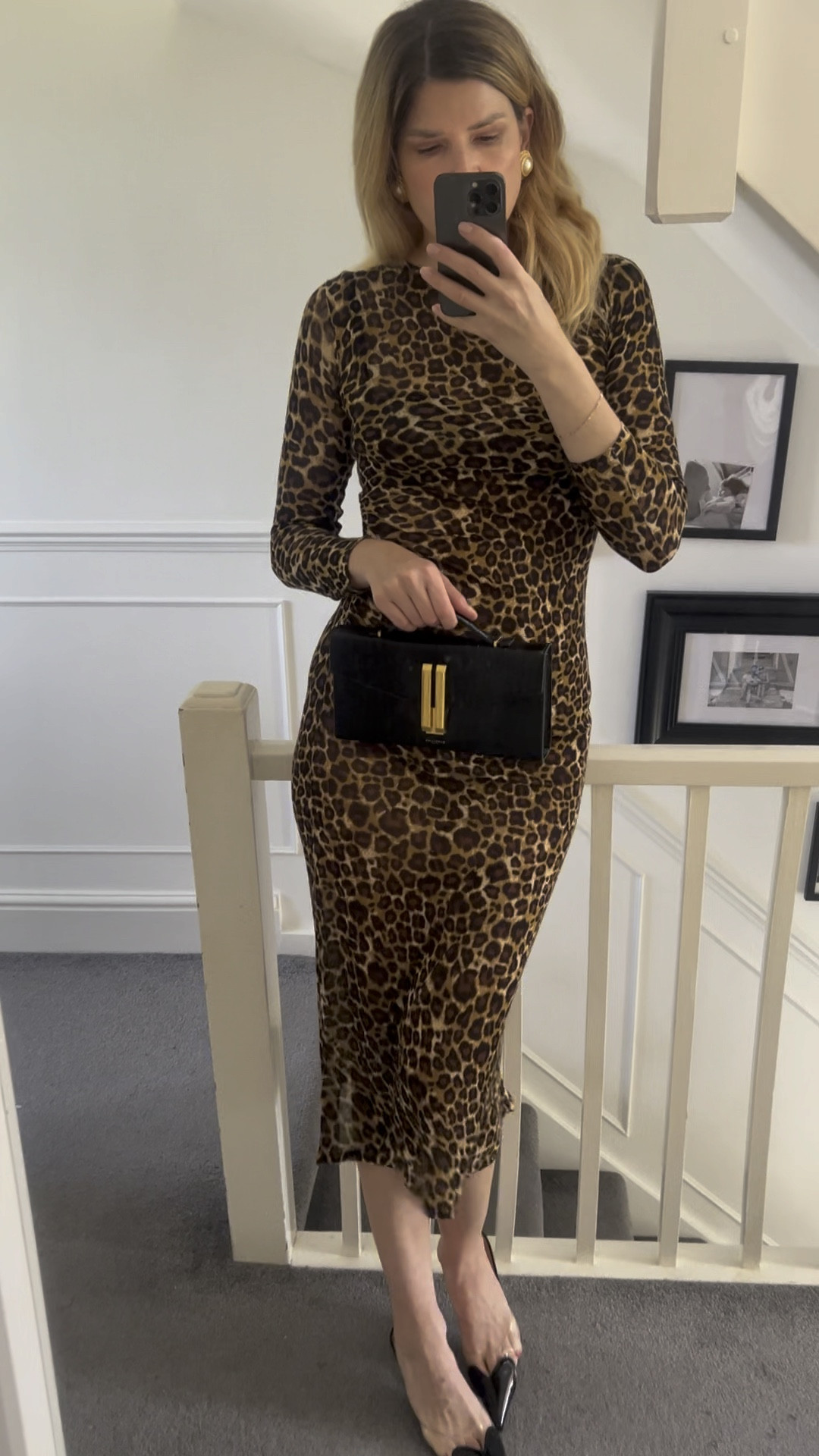 Leopard dress, black clutch, evening outfit, Alaia shoes 

#LTKsummer #LTKeurope #LTKuk