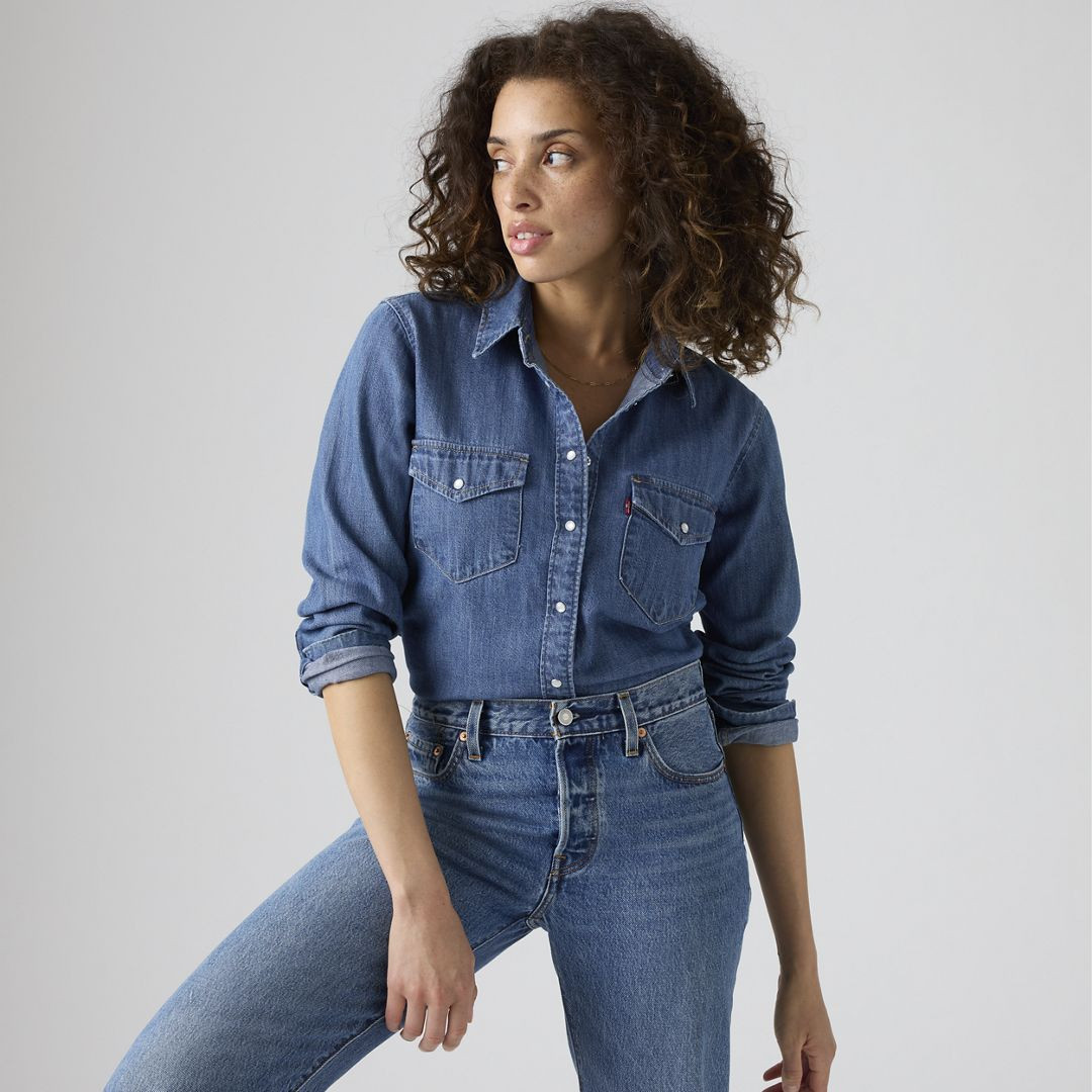 Levi's Iconic Western Denim Shirt - Women's M | Levi's US