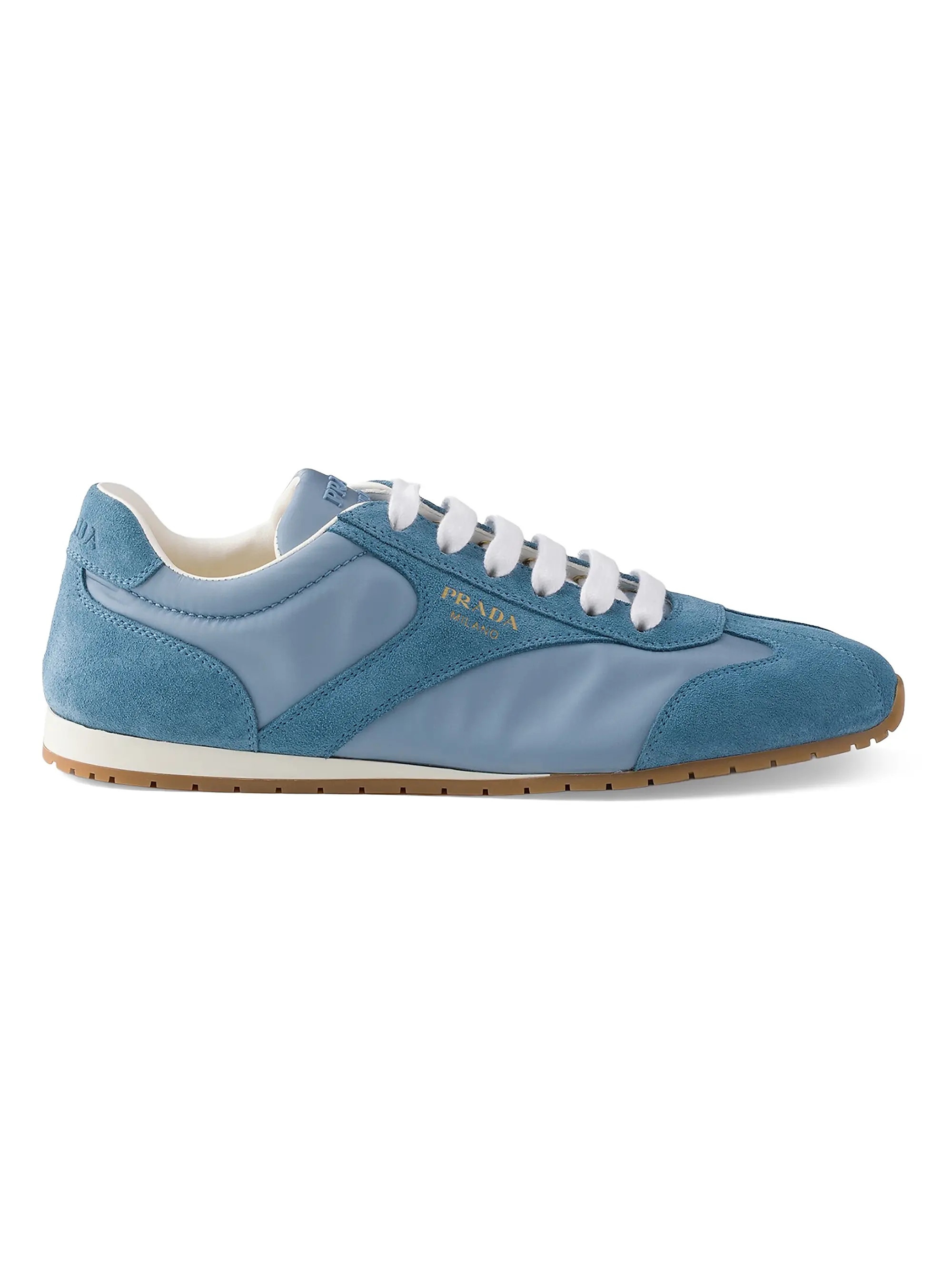 Prada Re-Nylon and Suede Sneakers | Saks Fifth Avenue | Saks Fifth Avenue
