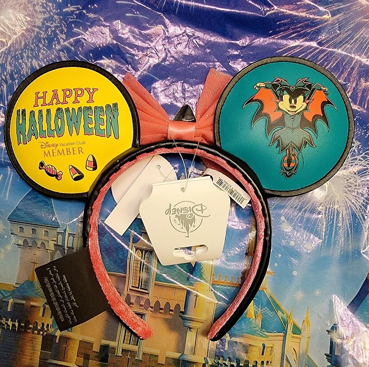 2023 Disney Parks Vacation Club DVC Happy Halloween Minnie Headband Ears New °o° | eBay US